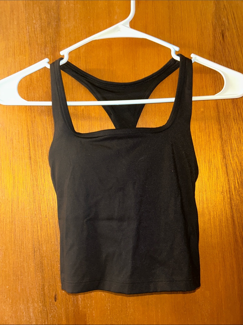 Gilly Hicks Black Racerback Cropped Tank